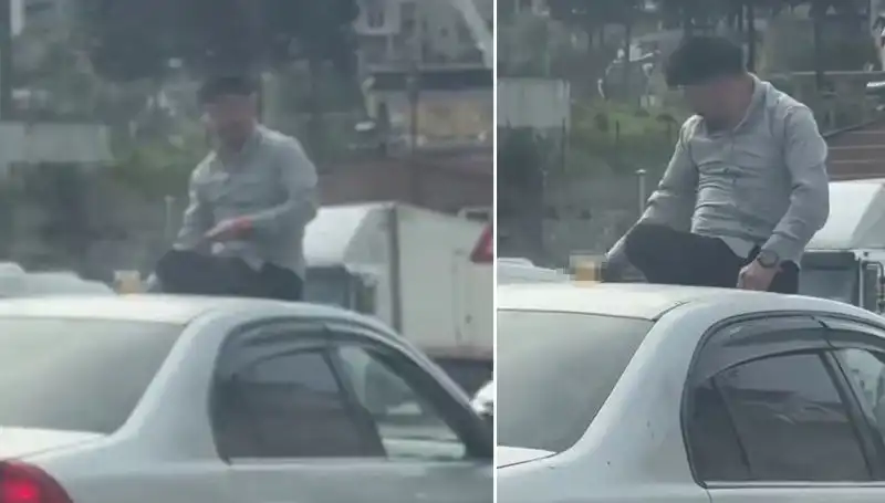 Trafikte Pes Dedirten Görüntü: Otomobil Üzerinde Alem Yapan Gençler!