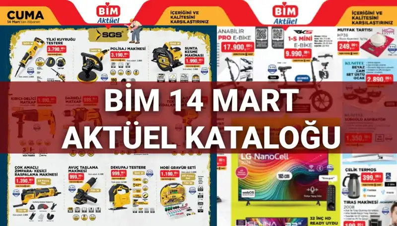 BİM 14 Mart Cuma Aktüel Kataloğunda Kaçırılmayacak Fırsatlar