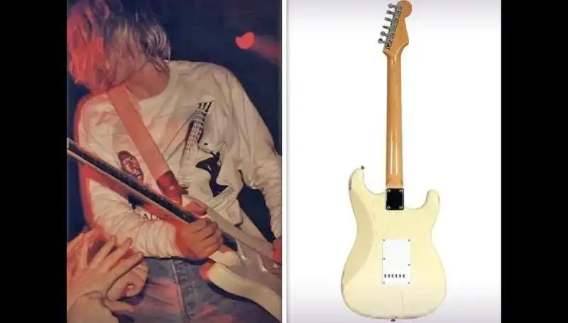 Kurt Cobain'in Efsanevi Gitarı Açık Artırmada Rekor Fiyata Satıldı