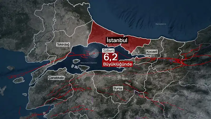 İstanbul'u Sallayan Deprem: 6,2 Büyüklüğünde Korkutan Sallantı!