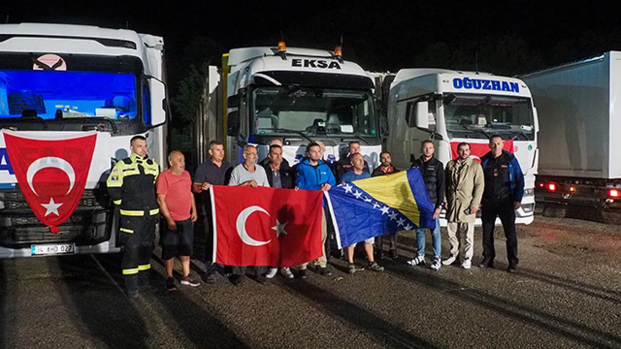 Türkiye’den Bosna Hersek’e Yardım Eli: 5 TIR Afet Bölgesine Ulaştı