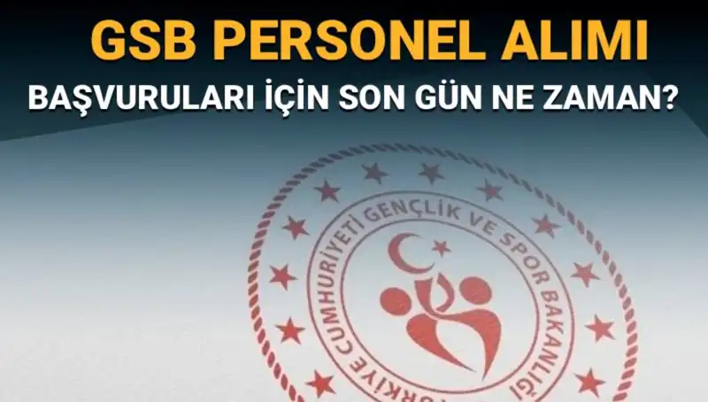 Gençlik ve Spor Bakanlığı Personel Alımında Son Başvuru Tarihi Belli Oldu!