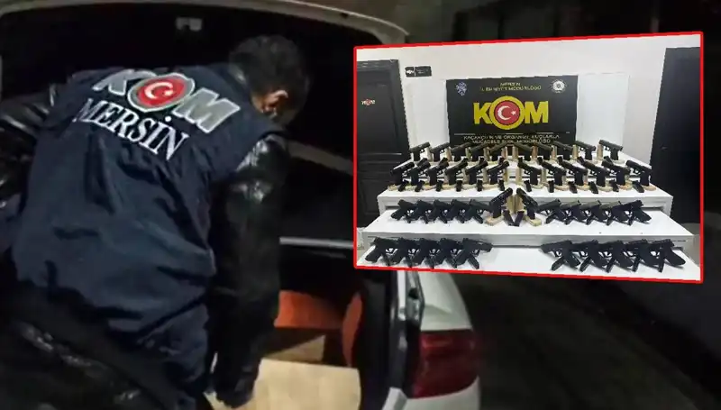 Mersin'de İlginç Olay: Otomobil Değil Silah Deposuna Dönüşen Araçlar!